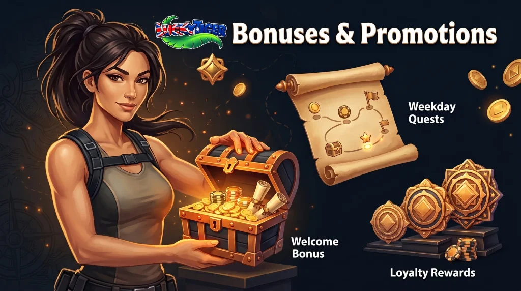 Lucky Tiger Casino Bonuses and Promotions